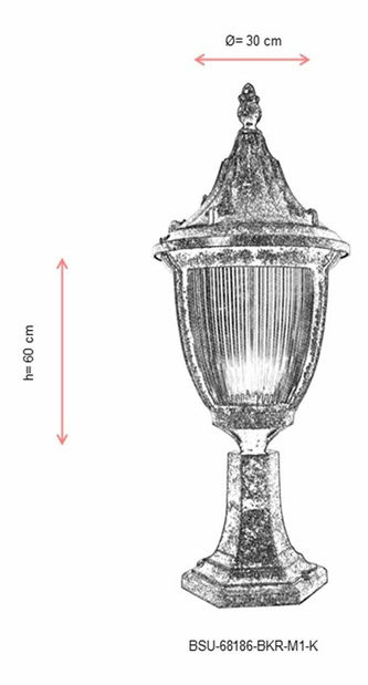 Venkovní nástěnné svítidlo Desiree (hnědá)