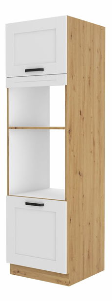 Potravinová kuchyňská skříňka Lucid 60 DPM 210 2F (dub artisan + bílá)