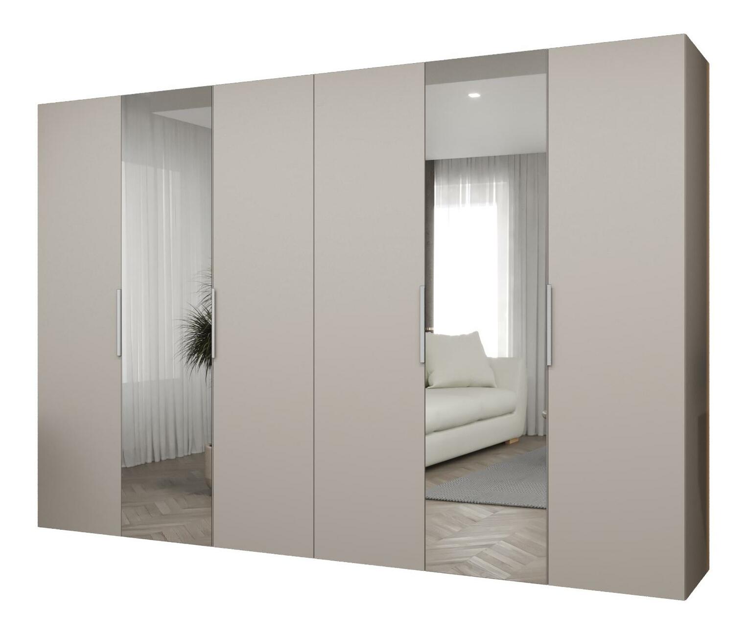 Šatní skříň 300 cm Mirabella 2 (kašmír + kašmír)