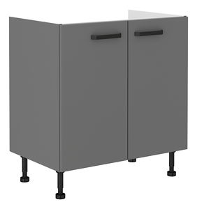 Dolní kuchyňská skříňka pod drez Nesia 80 ZL 2F BB (Antracit)