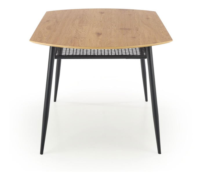 Jídelní stůl Joggo (dub zlatý + černá) (pro 6 osob)