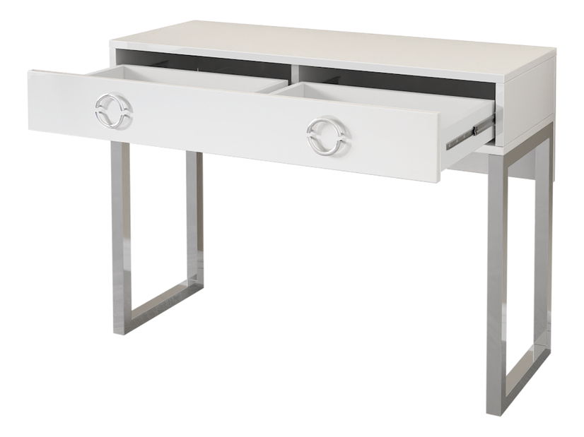 Toaletní stolek Loret (bílý lesk)