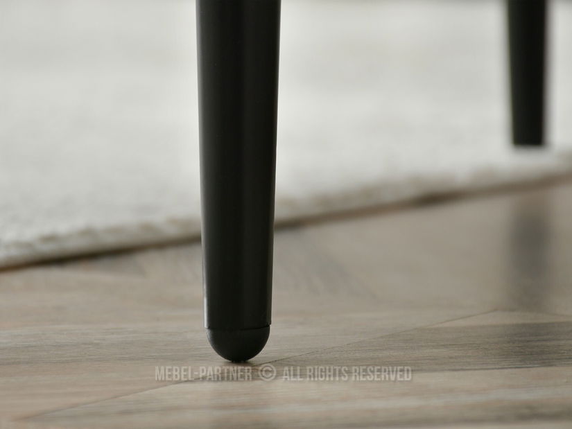 Konferenční stolek Randolf S (bílý mramor + černá)