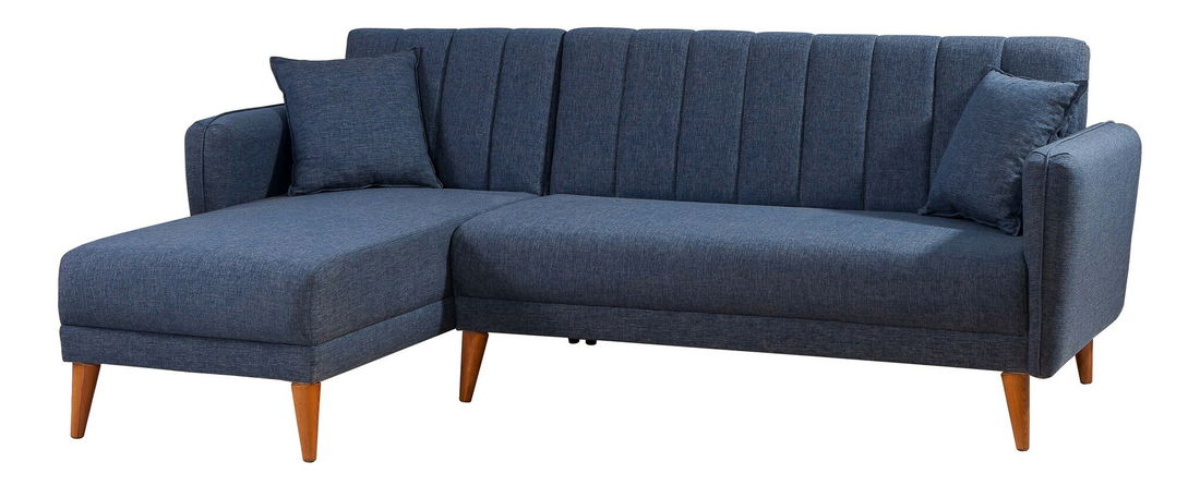 Rohová sedací souprava Adrie (L) (Tmavá modrá)