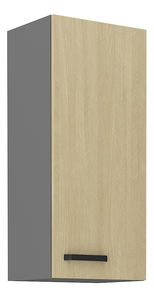 Horní kuchyňská skříňka Scarmi 40 G 90 1F (Antracit + Herringbone scandi)