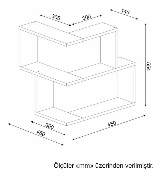 Polička Bibi (Bílá)