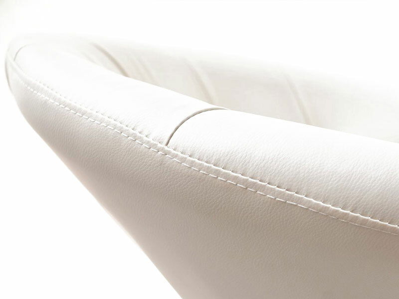 Křeslo Lush 3 (bílá + černá)