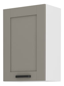 Horní kuchyňská skříňka Lucid 50 G 72 1F (claygrey + bílá)