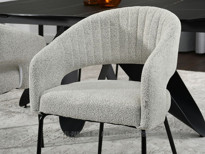 Židle Kim (béžová + černá)