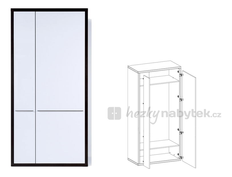 Šatní skříň BRW CREATIO SZF/11/22 L/P