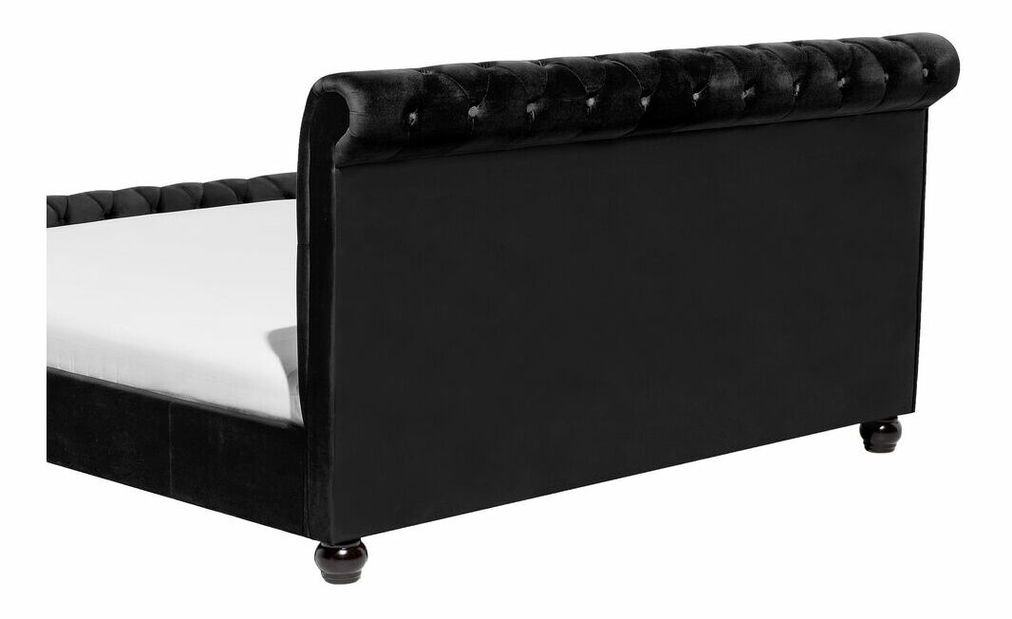 Manželská postel 180 cm ARCHON (s roštem) (černá)