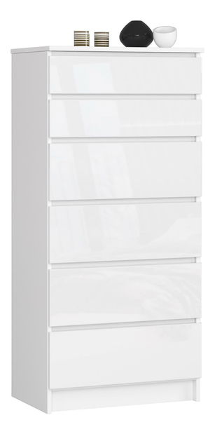 Komoda Kalista III (lesk bílý)