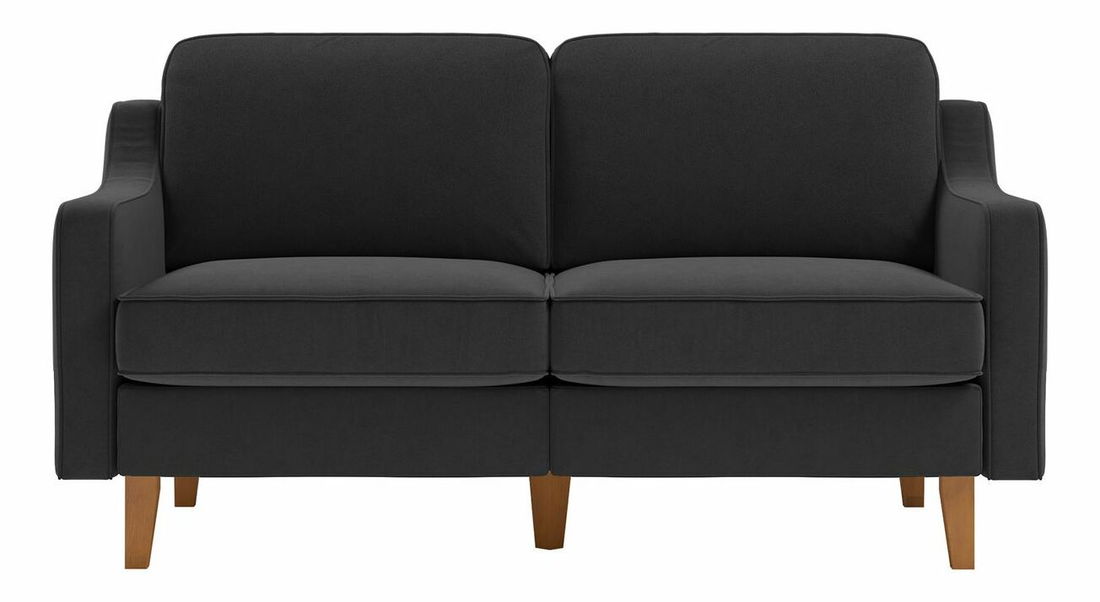 Pohovka třísedačka Dělají 3 (petrolejová + ořech)