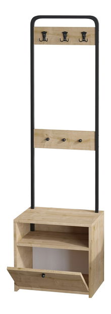 Předsíňová sestava Aliex 17 (Ořech + Černá)