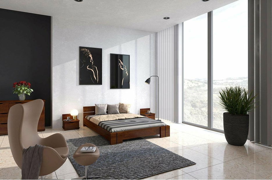 Manželská postel 200 cm Naturlig Tosen (borovice)