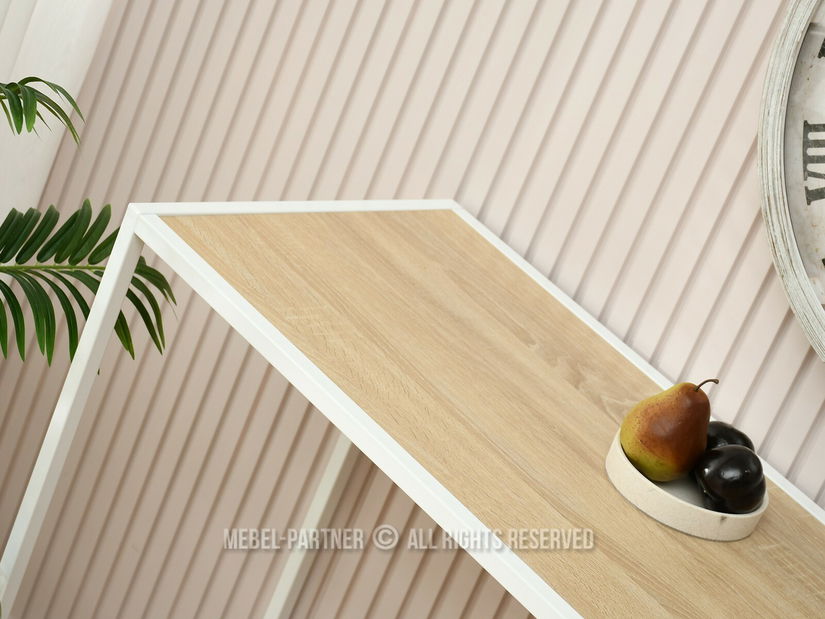 Barový set Everet (sonoma + bílá) (pro 2 osoby) *bazar