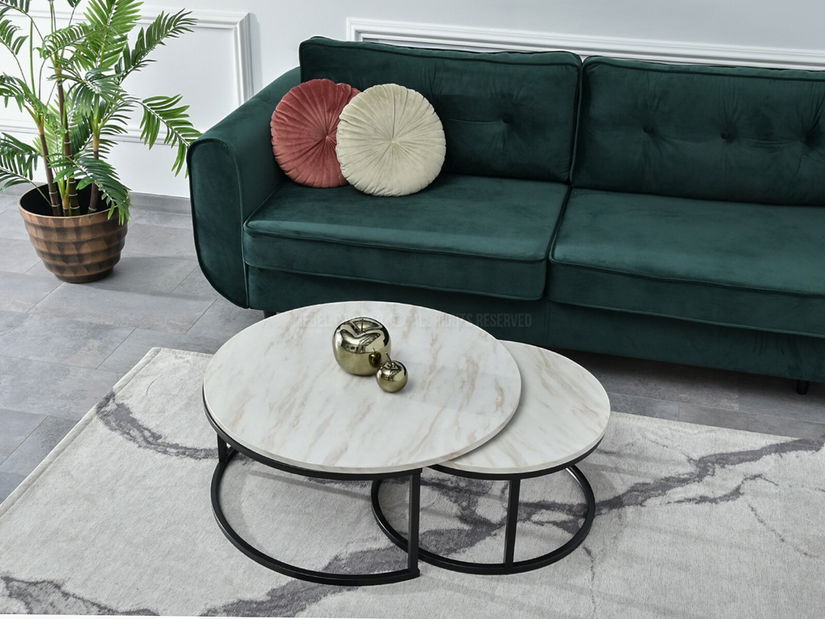 Konferenční stolek Kolja Zest Xl (béžová + černá)