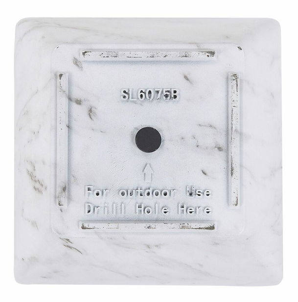 Sada 2 květináčů 34 cm Mirko (bílá)