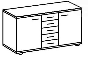 Komoda Jenny 704 2D5S