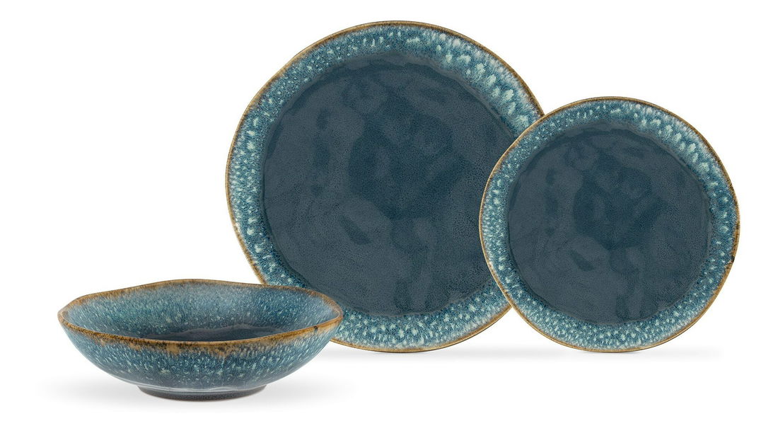 Jídelní souprava (18 ks.) Kitty (indigová) *výprodej