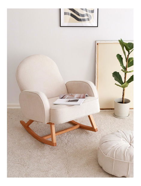 Houpací křeslo Yorgen (bílá)