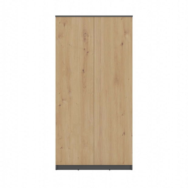 Šatní skříň Musecalo 3 (antracit + dub artisan)