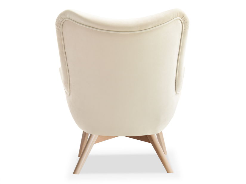 Designové křeslo Florentino (krémová + černá)