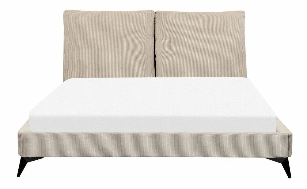 Manželská postel 160 cm Mellody (sivobéžová) (s roštem)