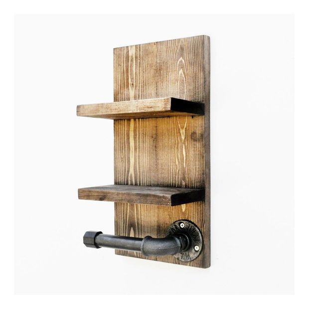 Nástěnný držák na toaletní papír Mapeno 4 (ořech)