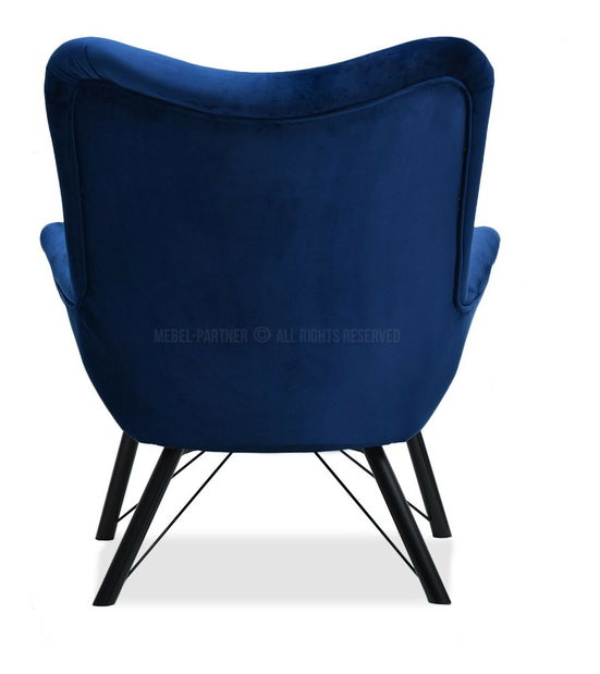 Relaxační křeslo Dawntawn (tmavě modrá + černá)