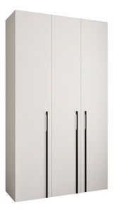 Šatní skříň 140 cm Carmela 40-3 (bílá + černá)