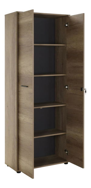 Policová skříň Nimue (ořech světlý)