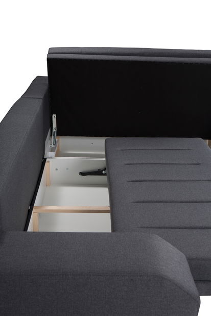 Rohová sedací souprava Aja (světle hnědá) (L)