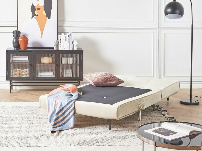 Rozkládací křeslo Finnegan (krémová) *výprodej