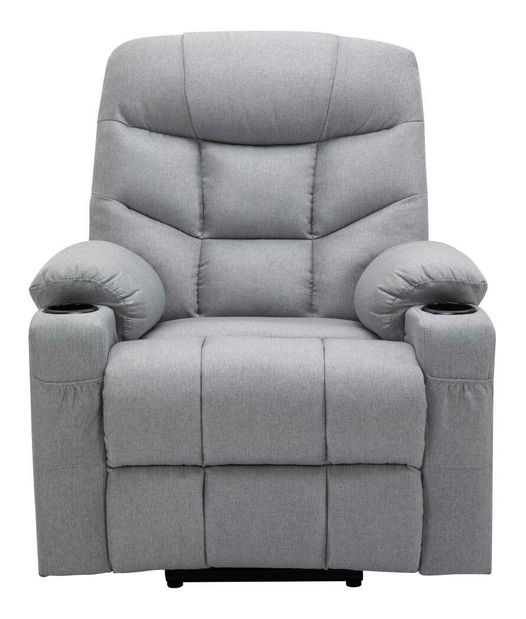 Masážní křeslo Hipocresias (světle šedá)