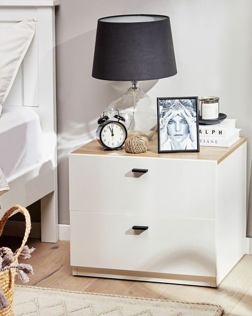 Noční stolek Elara (bílá)