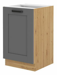 Dolní kuchyňská skříňka pod dřez Lucid 50 ZL 1F BB (dub artisan + dustgrey)