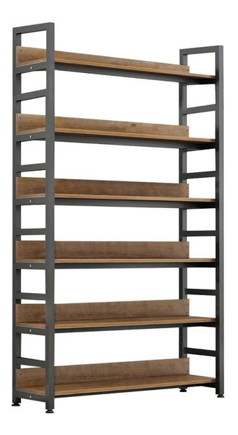 Regál Jandes 2 (dub tmavý + černá)