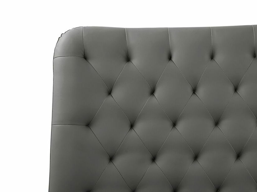 Manželská postel 160 cm ESONNA (s roštem) (šedá)