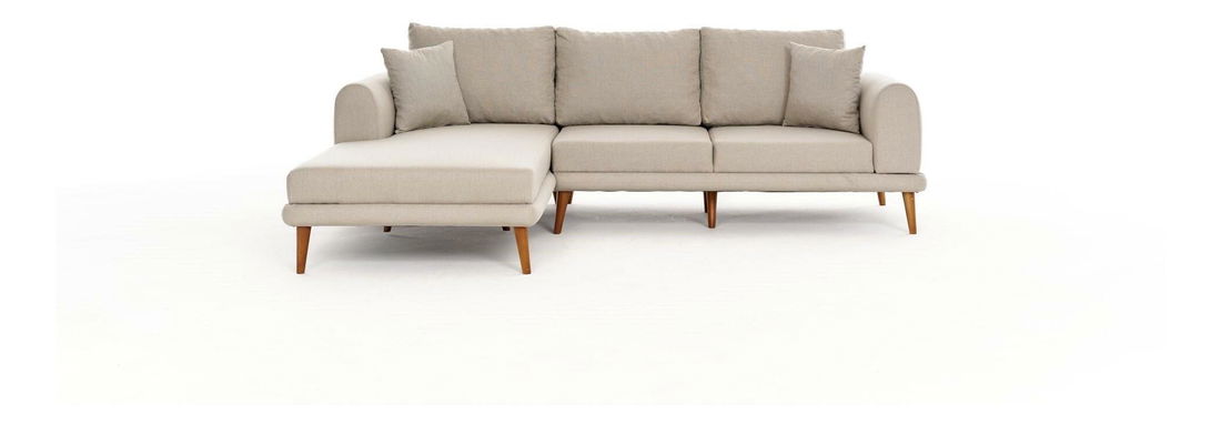 Rohová sedačka Sorenella (L) (krémová)