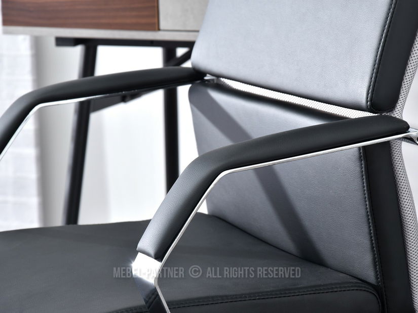 Křeslo Blondie (černá + chromová)