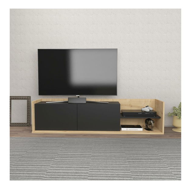 TV skříňka Kruganella (dub + antracit)