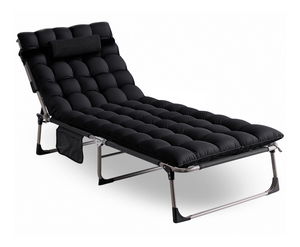 Zahradní lehátko Venden (černá)