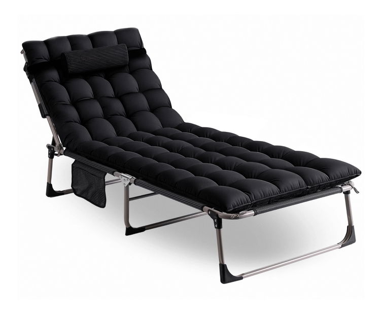 Zahradní lehátko Venden (černá)