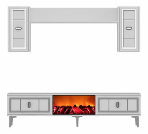 Obývací stěna s krbem Orino 1 (vícebarevné)