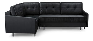 Rohová sedací souprava Aliran (čierna) (L)