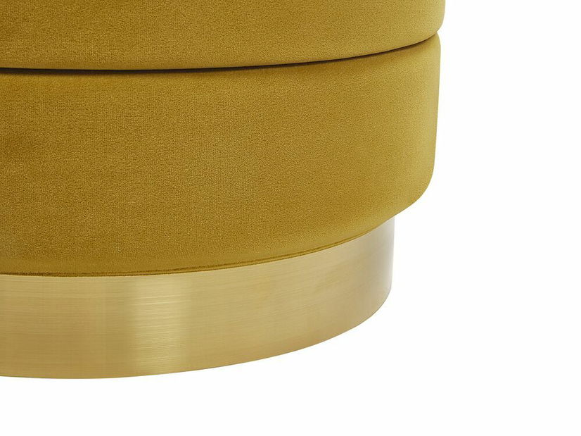 Set 2 ks. taburetek GARLO (látka) (žlutá)