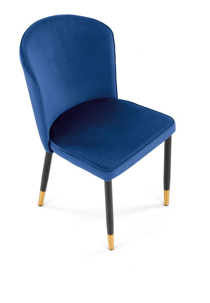 Jídelní židle Krakury (tmavě modrá + černá + zlatá)