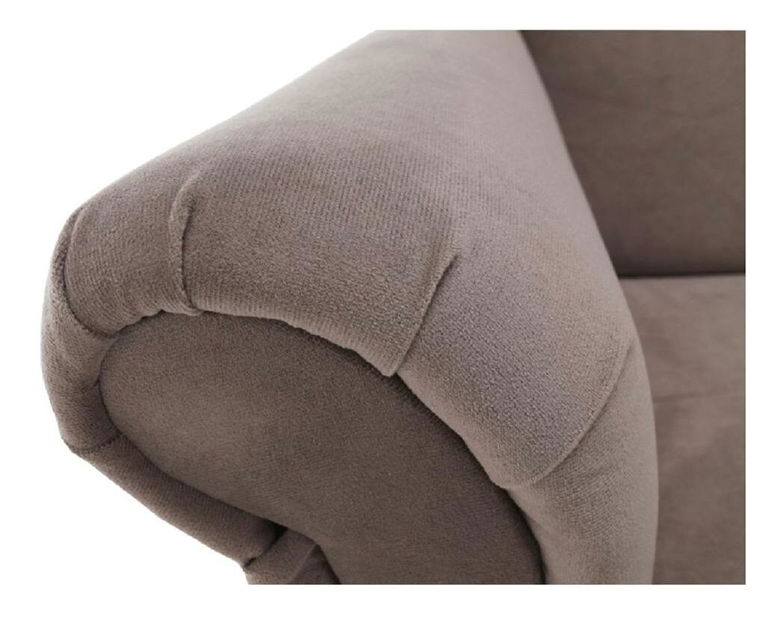 Křeslo ušák Repetidas (béžovošedá + buk)