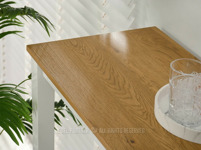 Jídelní set Remma (dub + bílá) (pre 2 osoby)